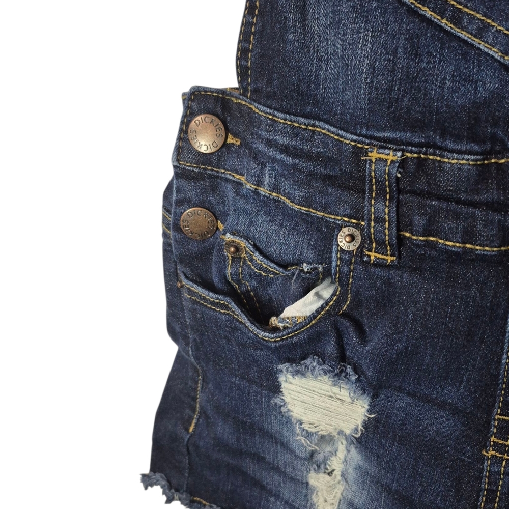 Dark Blue Dickies Denim Short Overalls NWOT - Picture 6 of 8